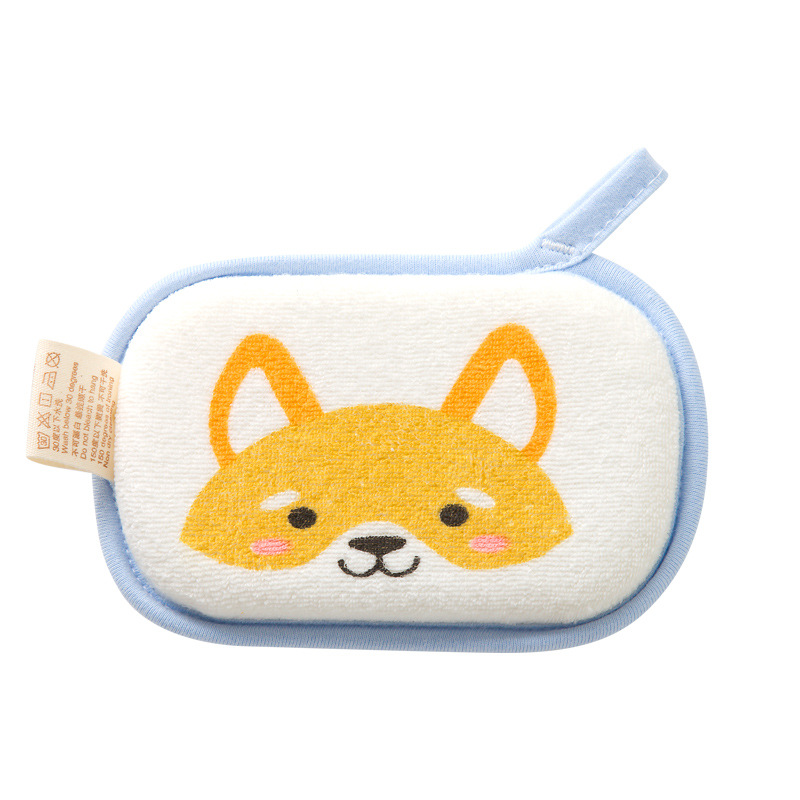 Cute Cartoon Baby Bath Brush Cotton Rubbing Body Wash Child Brush Infant Body Care Super Soft