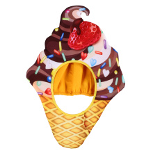Funny Food Hat Ice Cream Durable Cosplay Safe Decorative Creative Food Cap Party Hat Food Hat for Party Halloween Costumes