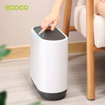 Ecoco Large Capacity 10L Trash Cans For The Kitchen Bathroom Wc Garbage Rubbish Bin Dustbin Bucket Crack Press-Type Waste Bin