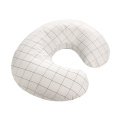 White Grid Pillow