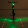 Laser Taillights Mountain Bike Bicycle Lights Starry Parallel Line Warning LED Lights Cycling Equipment Color Red Blue Green