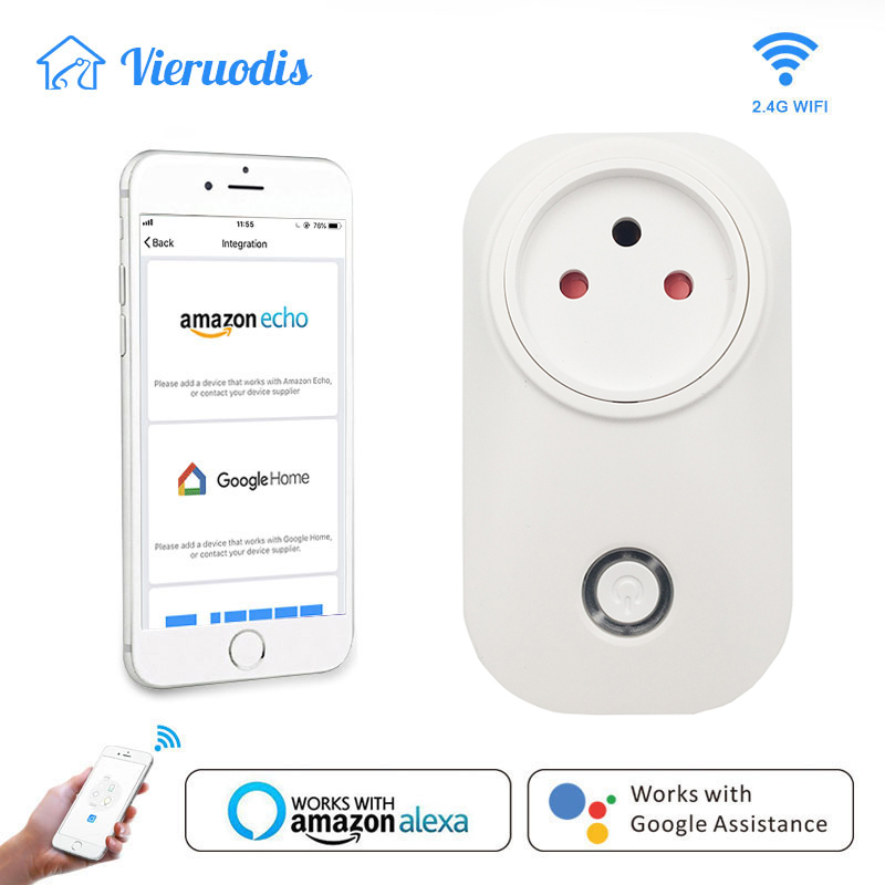 Wifi Smart Plug Israel Smart Socket Outlet 16A Timing Smart Life App Works With Alexa Google Home Assistant Mini IFTTT