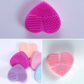 1Pc Glove Silicone Scrubber Mat With Hook Textures Washing Pad Makeup Brush Cleaning Mat Beauty Tools Brush Cleaner