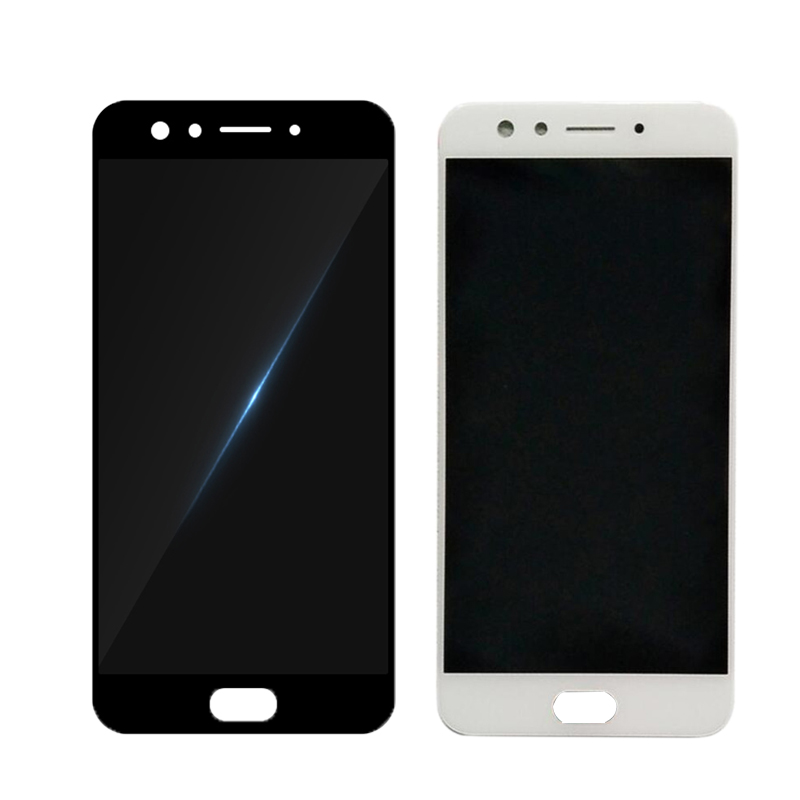 For 5.5 inch pantalla OPPO F3 display in Mobile Phone LCDs Touch Screen F3 LCD Frame Digitizer Assembly Parts 10-Touch