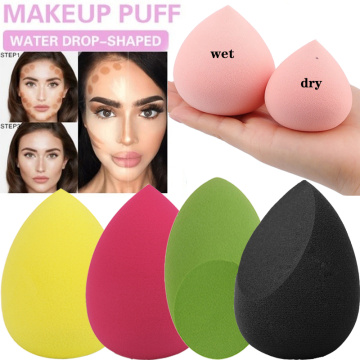 1pcs water-absorbent peach drop-shaped beauty makeup egg makeup sponge mixed facial foundation cream soft makeup puff cosmetics