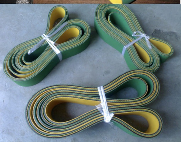 2x10x1100mm Yellow Green Nylon Sheet Flat Transmission Belt