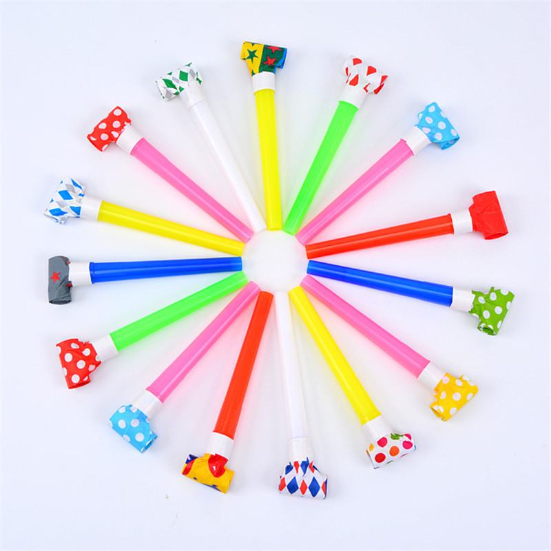 10PC/Pack Big Color Whistles Blowout Activity Festival Birthday Party Noise Makers Kid Funny Toy Party Favors Cheerleading Props