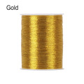 New 100 Meters/Roll Gold/Silver Durable Overlocking Sewing Machine Threads Cross Stitch Strong Threads for Sewing Supplies