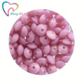 20 PCS 12MM Silicone Lentil Beads BPA Free Food Grade Abacus Beads For Pacifier Chain Making Baby Teething Teether Toys