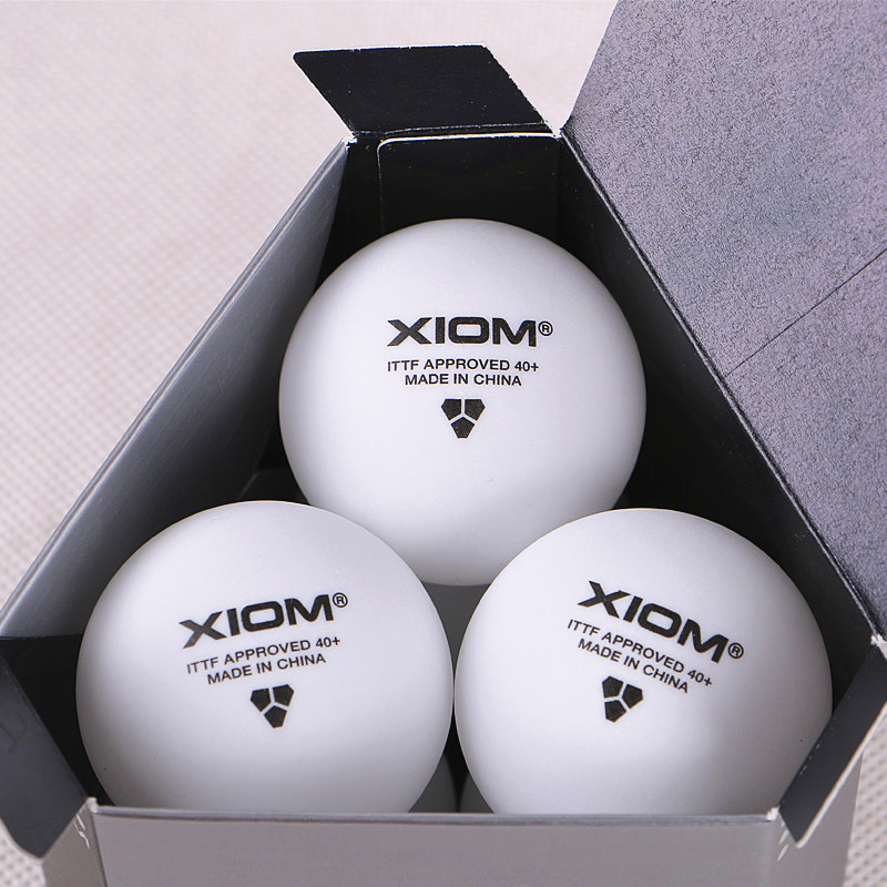 XIOM Original Table tennis balls 3 star 40+ Seamless new material plastic poly ITTF Approved ping pong ball
