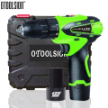 12V 1500mah Small Drill Cordless Drill Power Tools Mini Electric Drill Charging Drill Screwdrivers With 2 Batteries For DIY Home