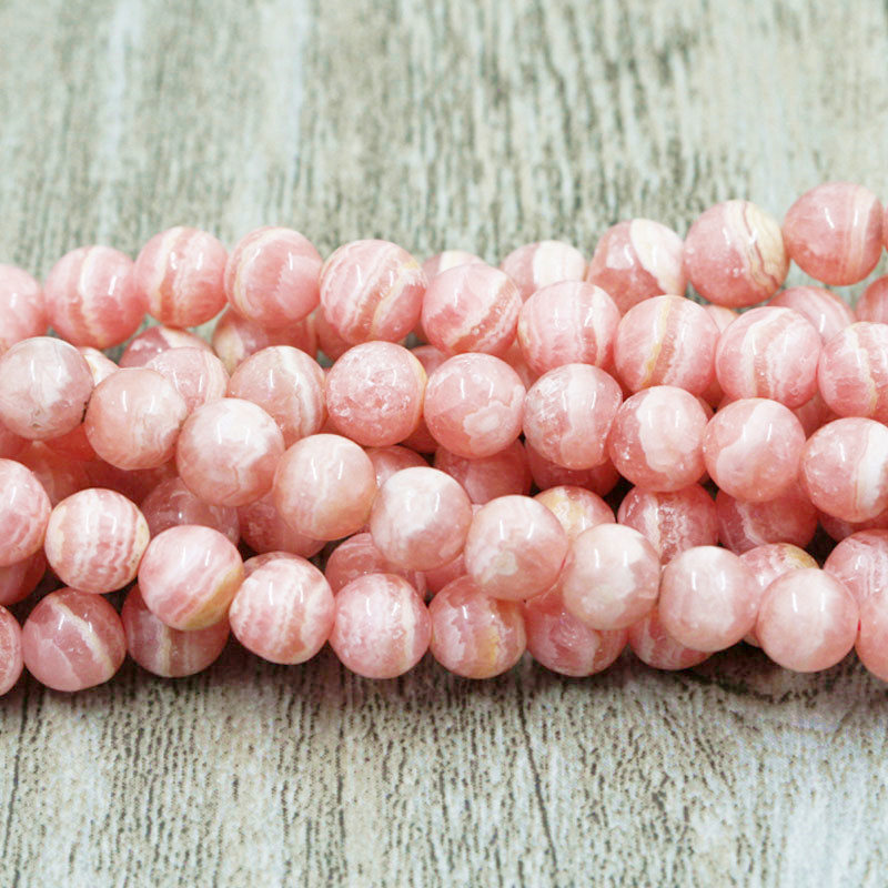 Top Quality Natural Rhodochrosite stone Round dialogite Beads Top Quality Rose Pink 3/4/5/6mm Rhodonite Gem For Jewelry Making