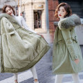 Women Winter Thick Jacket Wool Liner Parkas Warm Mid-Long Jackets Hooded Parka Fur Inside Cotton Coat Female Plus size 6XL DH33