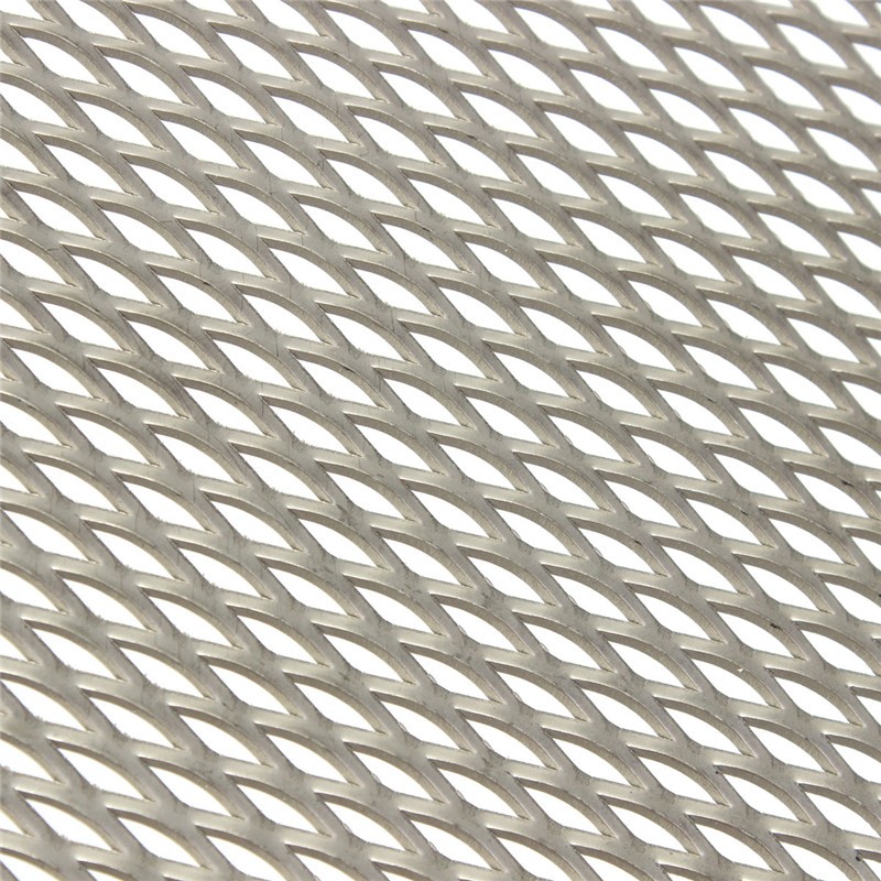 Titanium Metal Grade Mesh Perforated Diamond Holes plate expanded 300x200x1mm
