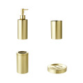 Gold Nordic style Bathroom Supplies Lotion Bottle Toothbrush Cup Toothbrush Holder Soap Dish Four-piece Set Bathroom Accessories