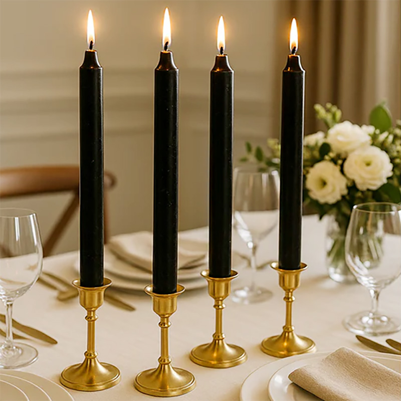 black household candle