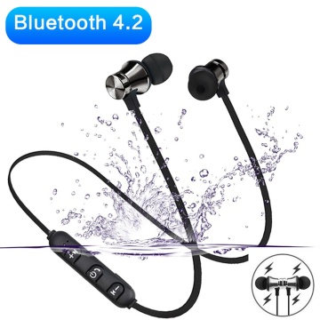 XT11 Magnetic Wireless Bluetooth Earphone Headphones with Microphone Neckband Sport Earbuds Headphones Headset for Smartphone