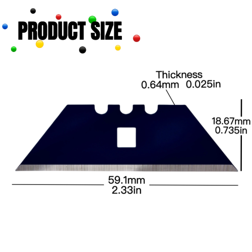 Heavy-Duty Blue 3-Notch Utility Blades Supplier, Supply Various Heavy-Duty Blue 3-Notch Utility Blades of High Quality