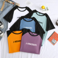 Summer Korean Kpop Bangtan Boys T Shirt Men Streetwear Casual Funny Spell Color Splicing O-neck Tops Loose J-HOOOOOPE Letter Tee