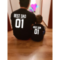 Best Dad Best Son 01 Dad and Me Tshirts Father and Son Clothes Family Matching Outfits Fathers Day Gift Baby Boy Summer Look