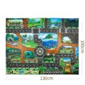 Kids Play Mat Dinosaur World Parking Map Game Scene Map Educational Doll Toys For Kids Birthday Party Gift Christmas Gift