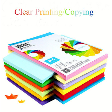 100pcs A4 Colour Office Printing Copy Preferred Paper Base Dust-free Particles Print Card-free Machine Wide Scope of Application