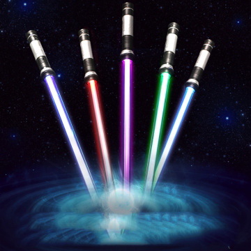 Glow in the Dark Lightsaber Toys for Children Saber Luminous Jedi Sabre Laser Sword Light Up Led Flashing Lightstick Colorful
