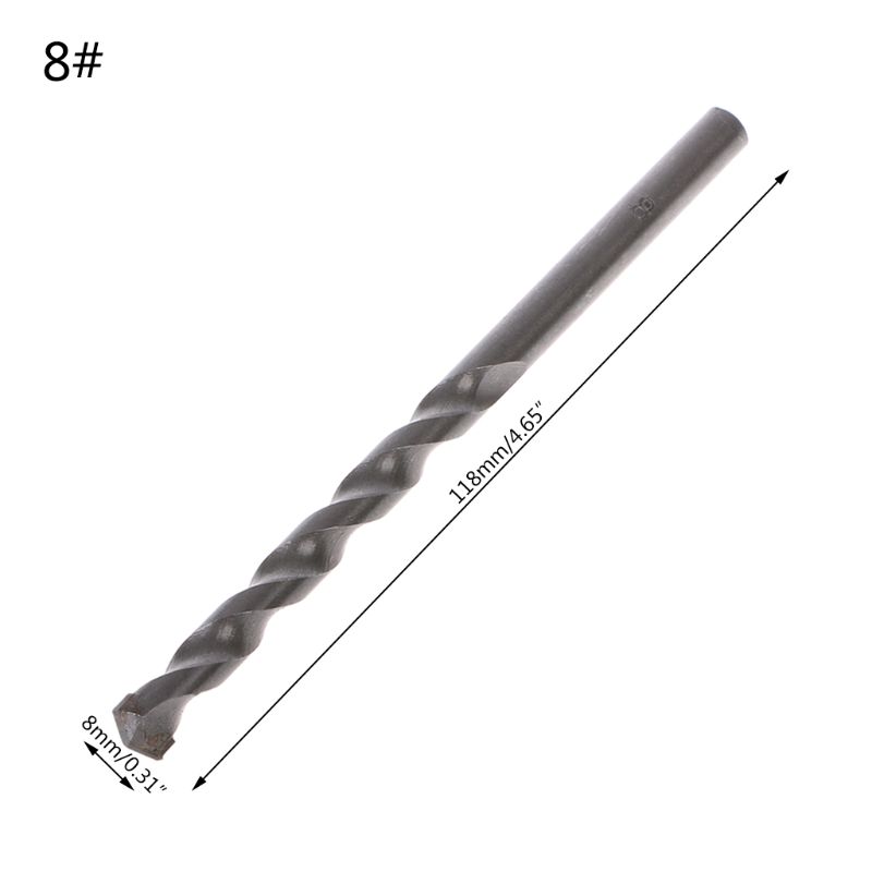 Tungsten Carbide Drill Bit Masonry Tipped Concrete Drilling 4/5/6/8/10mm Power Tool Accessories