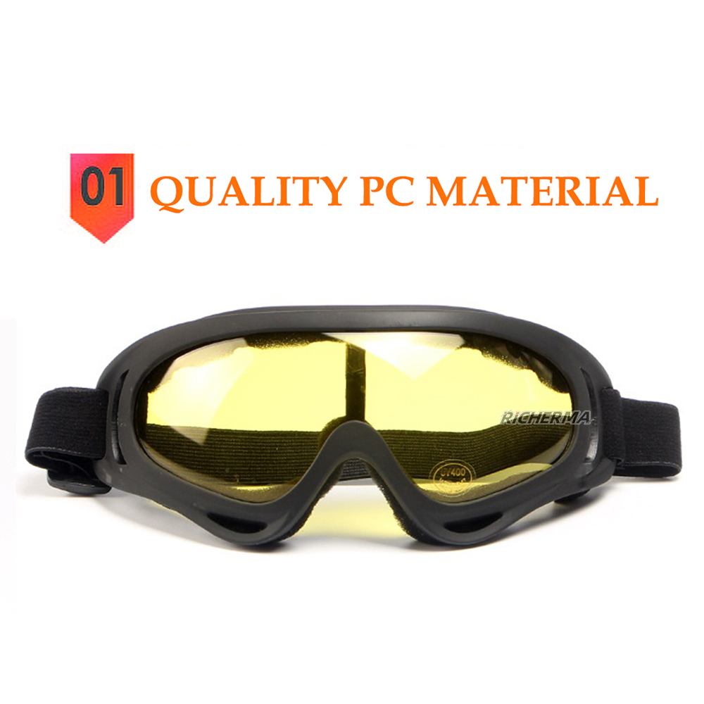 UV Protection Dirt Bike Glasses Dustproof Motocross Goggles Eyes Protection Adjustable Anti-glare Glasses for Motorcycle Ski