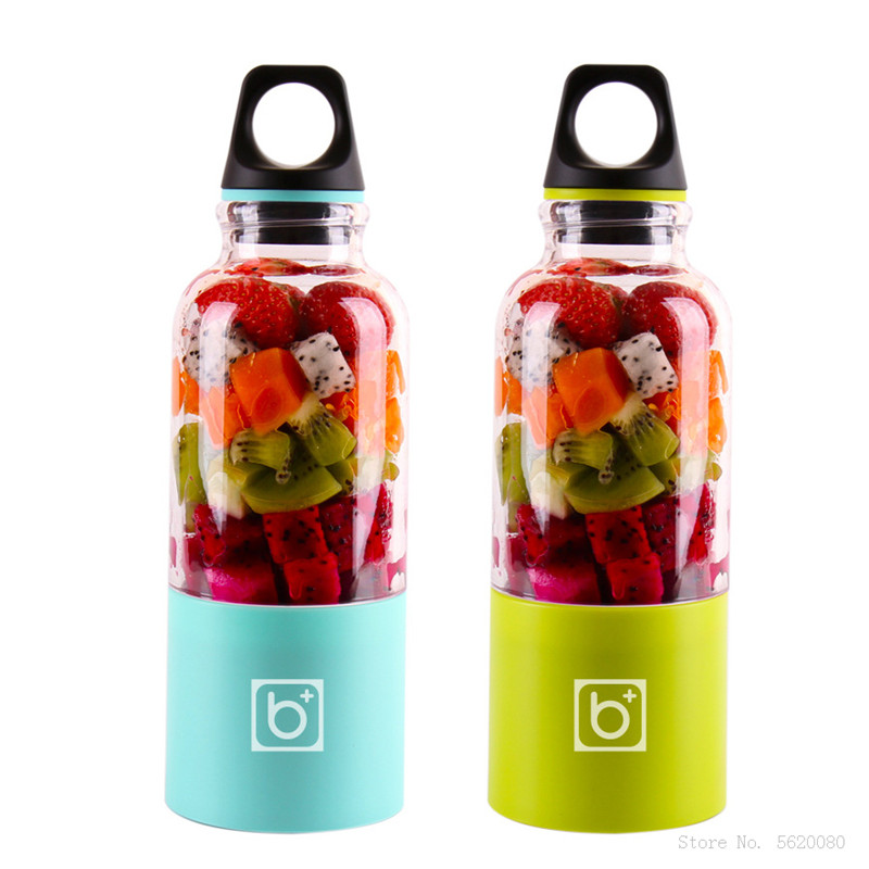500ML Mini Portable Electric Fruit Juicer Blender USB Rechargeable Smoothie Maker Machine Sports Bottle Juicing Cup