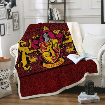 Yellow Kirin 3D Printed Sherpa Blanket Couch Quilt Cover Travel Youth Bedding Outlet Velvet Plush Throw Fleece Blanket Bedspread