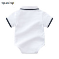 Top and Top Baby Boy Clothing Set Summer Cotton Short Sleeve Romper Tops+Shorts Infant Boys Outfits Toddler Boy Clothes