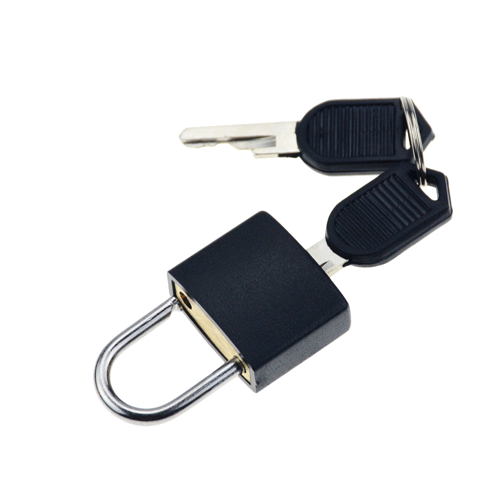 Mini Strong Steel Padlock Travel Suitcase Diary Lock With 2 Keys 8 colors