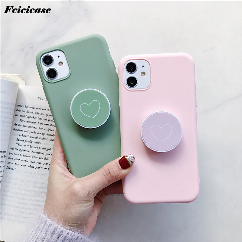 A10E Love Heart Stand Holder Case For Samsung Galaxy A10E SM-A102U SM-A102N SM-A102W Silicone Back Cover