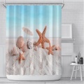 Nordic Shower Curtain Geometric Color Block Shower Curtains Colorful Bathroom Curtains Washable Waterproof Bath Decoration