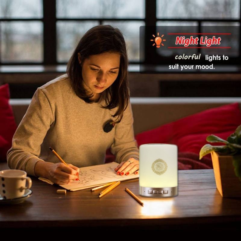 speaker bluetooth light touch control table lamp koran speaker Quran Reader Muslim Speaker Player islamic gift quran speaker