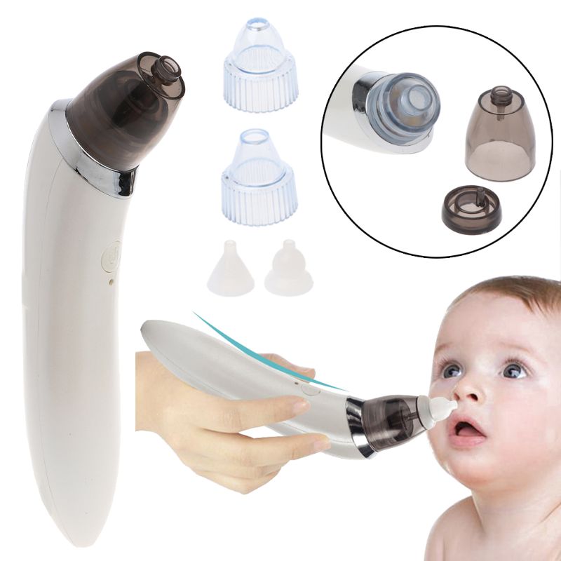 2 in 1 Blackhead Remover Skin Care Baby Nasal Aspirator Electric Safe Hygienic Nose Cleaner Oral Snot Sucker For Infant Newborns