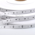 250pcs labels for clothes XS-XXXL natural offwhite/white COTTON size label clothing print tags silk screen garment tags C-1