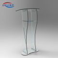 Cheap Podium Modern Church Reception Desk Acrylic Pulpit Designs Aklike Led Glass Furniture Pulpit For Sale Lectern For Speech