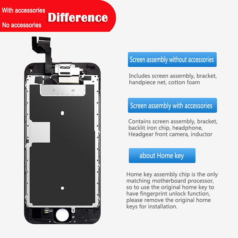 NOHON LCD Display For iPhone 6 6S 7 8 Plus X XS XR Screen Replacement HD 3D Touch Digitizer Assembly AAAA Mobile Phone LCDs Hot