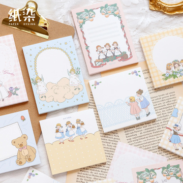 8PCS/LOT peach clamp series lovely fresh message paper memo pad