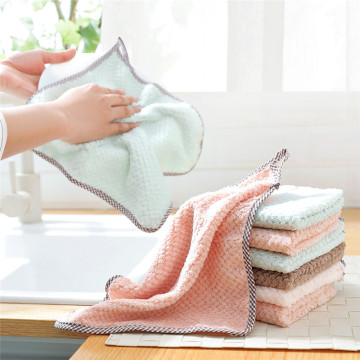 Rag Non-Stick Oil Microfiber Cloth Household Wipe Table Towel Microfiber Cleaning Cloth Dish Cloth Wipe No Lint Clean Tarpaulin