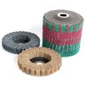 4" Non-woven Nylon Fiber Flap Polishing Grinding Disc Scouring pad Buffing Wheel 100*16mm for Angle Grinder