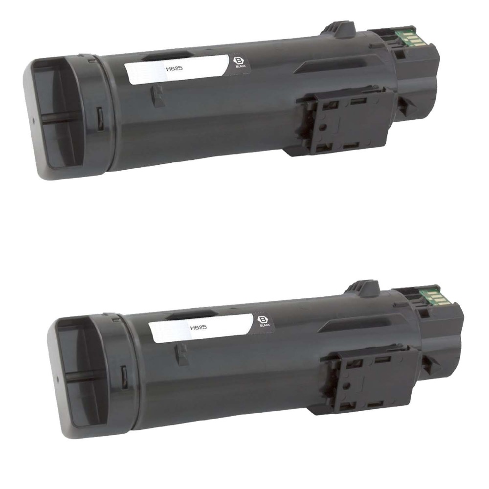 2 Black Toner Cartridge Compatible for Dell H625cdw H825cdw S2825cdn, Black 3000 pages, Cyan/Magenta/Yellow 2500 pages