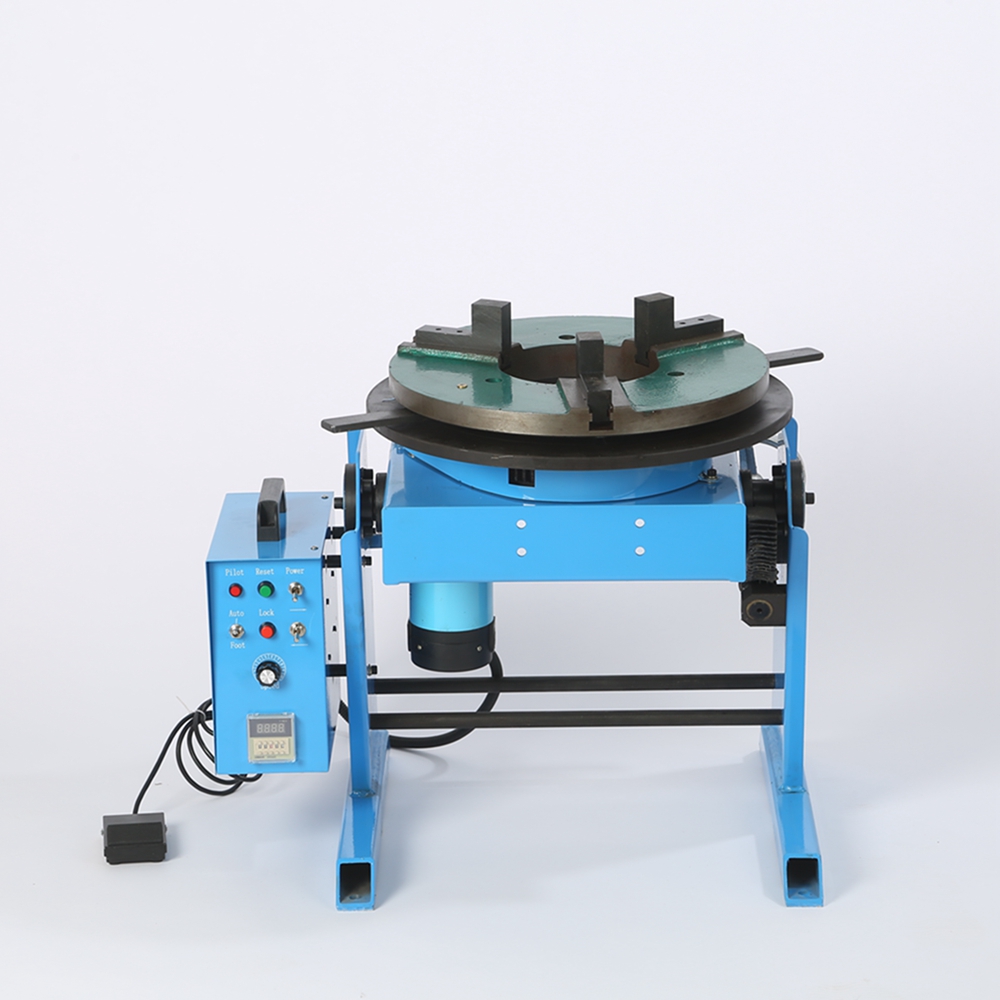 HD-200 Welding Positioner 200KG Rotary Welding Table With WP400 Chuck Center Holes 140mm