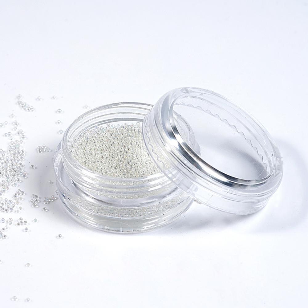 Caviar Beads Glitter Rhinestones for Nails Design Tiny 3D Micro Bead Bouillon Nail Art Decoration Crystal AB Glass