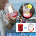 Creative 3D Ice Cube Mold Plastic Water Cup Silicone Ice Cup Glass Ice Mould Ice Cube Tray Summer Bar Party Ice Drink Tool