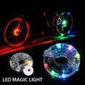 6 LED Rechargeable Bike Wheel Hub Lights Waterproof USB Cycling Spoke Lights Bicycle Safety Warning Decoration Accessories