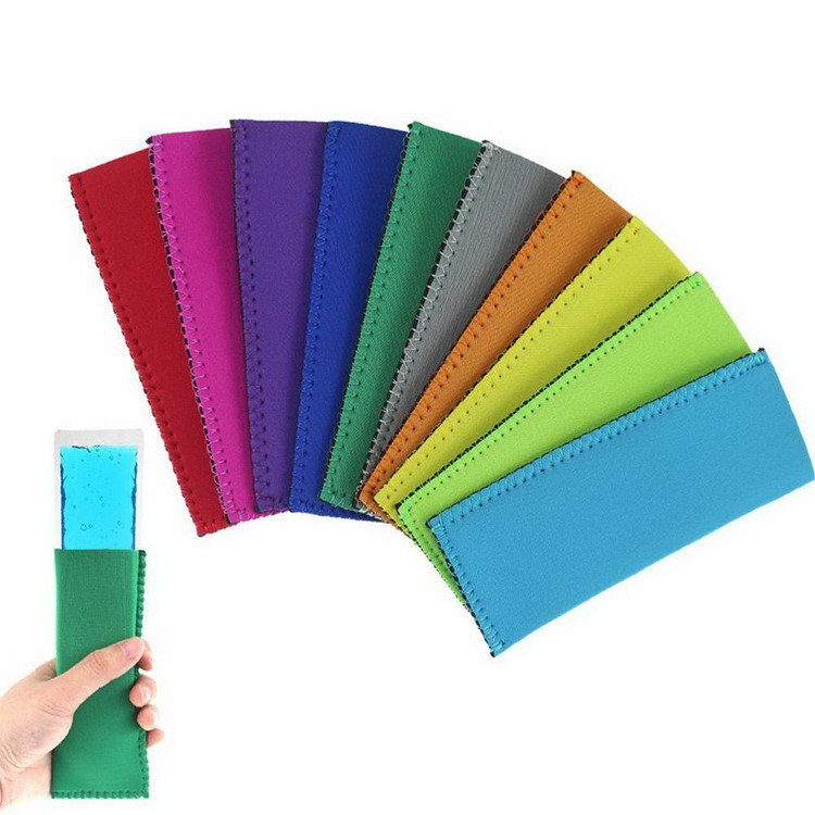 1/3/5PCs Colorful Neoprene Popsicle Holder Freezer Icy Pole Ice Sleeve Protector Ice Cream Cover for Party Supply Ice Cream Tool
