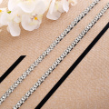 Diamond Belt Silver Rhinestone Wedding Belt Sash Crystal Bridal Belt For Wedding Gown Y135S